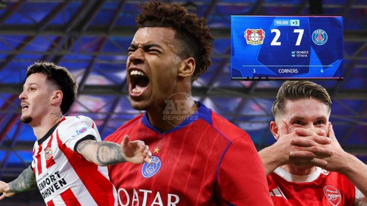 PSG, Arsenal y PSV golean en Champions; Atlético y Nápoles, en crisis