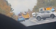 Busy West Lothian road closed as emergency services rush to scene of crash