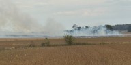 Field fire burns crops right in the middle of department’s chili super fundraiser