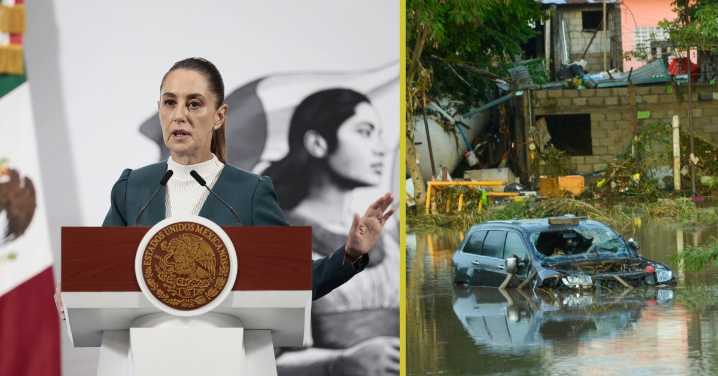 “No había ninguna condición meteorológica que indicara lluvia de esta magnitud”: Claudia Sheinbaum