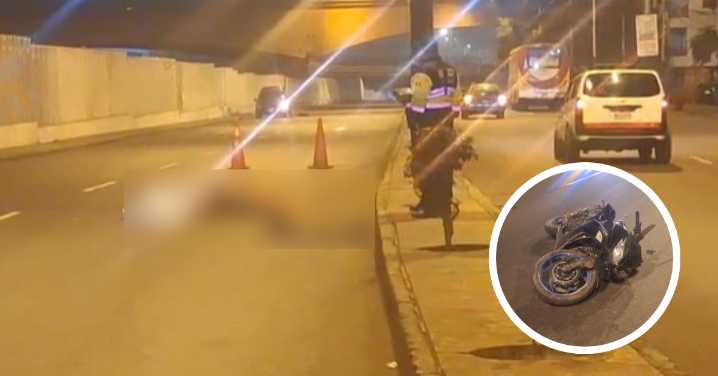 Policía en moto muere tras ser atropellado por un tráiler en la Panamericana Norte