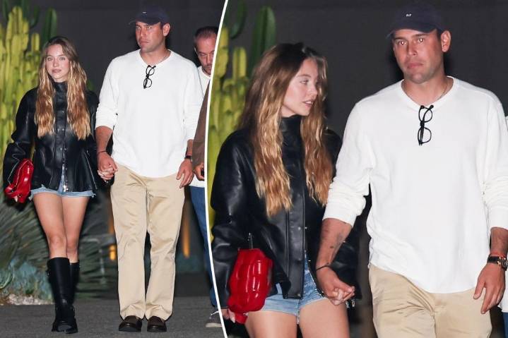 Sydney Sweeney and Scooter Braun hold hands on date night as romance goes 'full throttle'