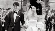 The Bride Wore a Cathedral-Length Veil to Marry at the Groom’s Family Basilica in Paris