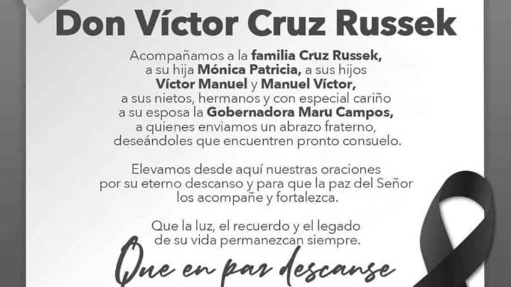 El alcalde Bonilla lamenta el fallecimiento de Víctor Cruz y envía condolencias a la gobernadora