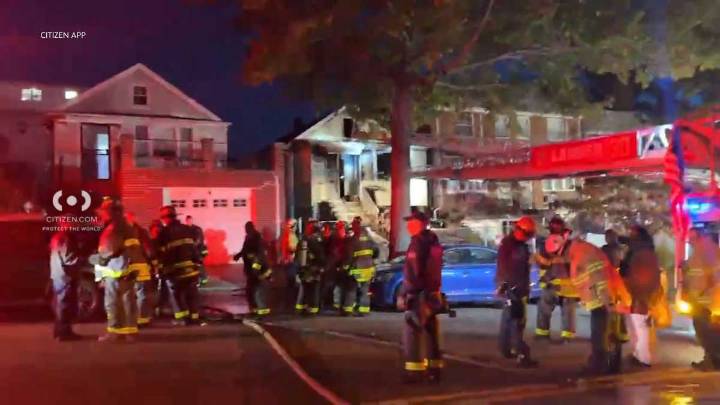 Elderly woman dies, two firefighters hurt fighting College Point house fire: FDNY