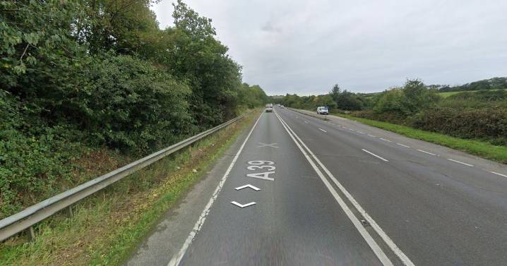 LIVE: Busy Devon A-road blocked after crash