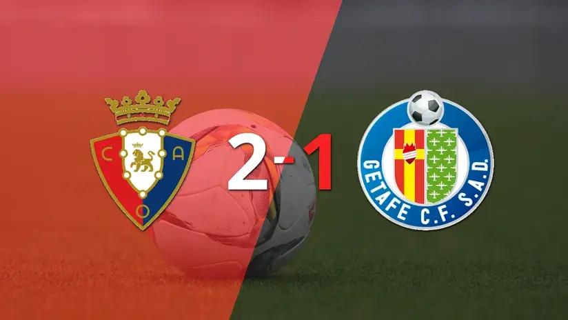 LaLiga EA Sports: Osasuna se impone con remontada 2-1 sobre Getafe, tras un gol agónico