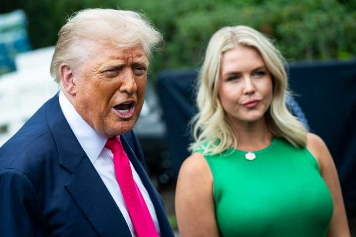 Trump Fawns Over Karoline Leavitt: ‘Those Lips — They Move Like a Machine Gun’