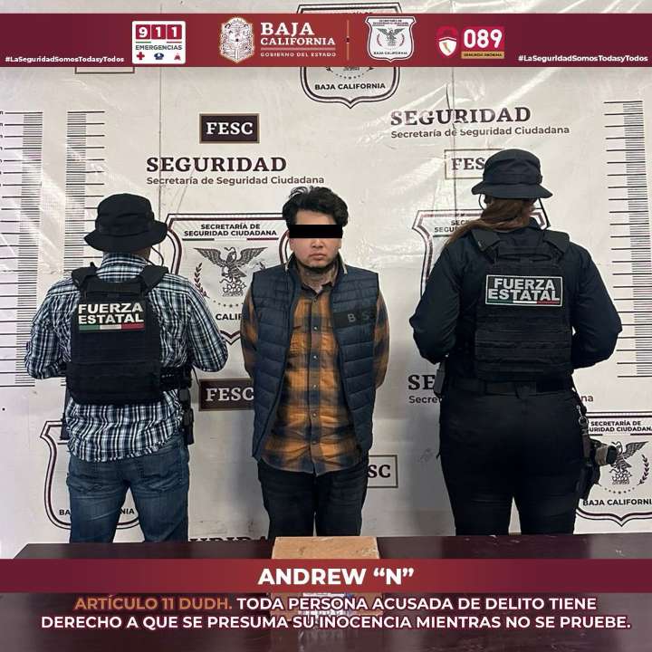 Capturan en Rosarito a fugitivo estadunidense acusado de tráfico de armas