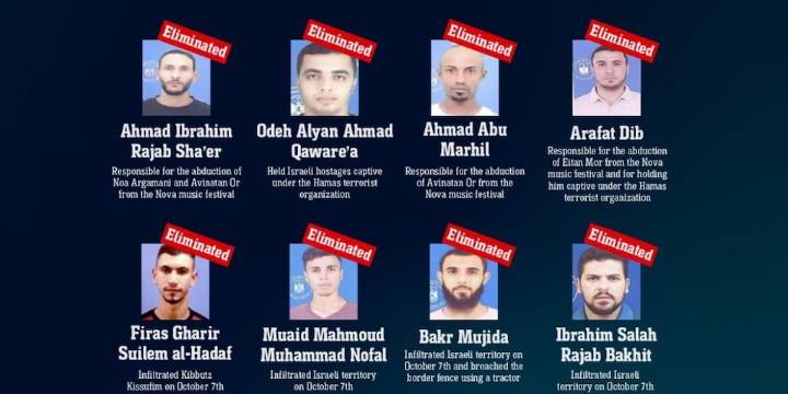 El Ejército de Israel abatió a ocho terroristas de Hamas implicados en la masacre del 7 de octubre de 2023
