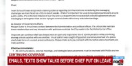 Emails, texts show talks before chief put on leave