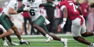 Michigan State trails No. 3 Indiana 21-10 at halftime in Battle for the Old Brass Spittoon