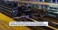 Garden City woman charged with DWI after crashing car onto railroad tracks