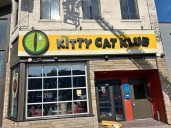 Sign from the beloved Kitty Cat Klub up for sale