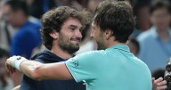 Vacherot stuns Djokovic; will face cousin in Shanghai Masters final