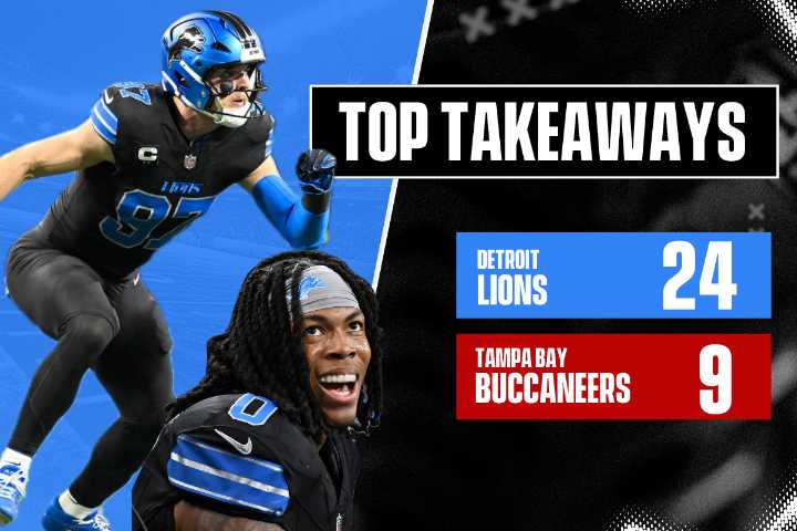 Jahmyr Gibbs’ Epic Game, Lions Defensive Gem Lead Key Takeaways From Crucial NFC Victory Over Buccaneers The Detroit Lions whooped up on the Tampa Bay Buccaneers on Monday night, but it was never a fa