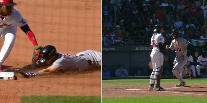 Overturned call in Tigers-Guardians Game 2 takes run off board