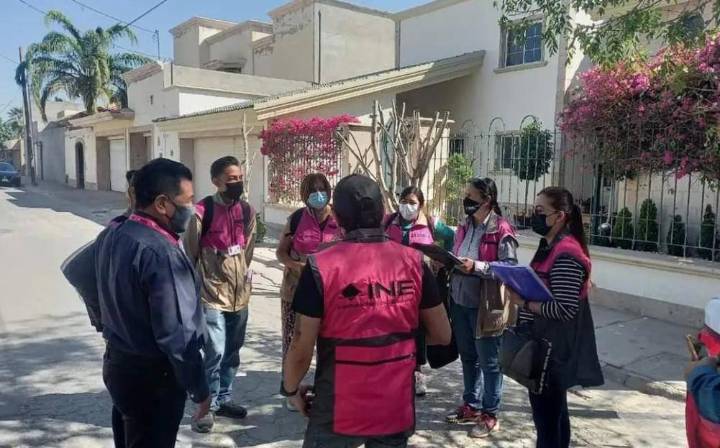 INE realiza recorridos en colonias de Torreón para definir ubicación de casillas