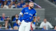 Blue Jays Nathan Lukes back in lineup for Game 2 after bruising knee