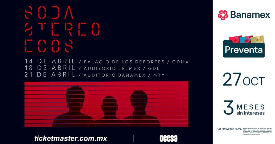 ¿Vuelve Soda Stereo? La legendaria banda anuncia gira en México