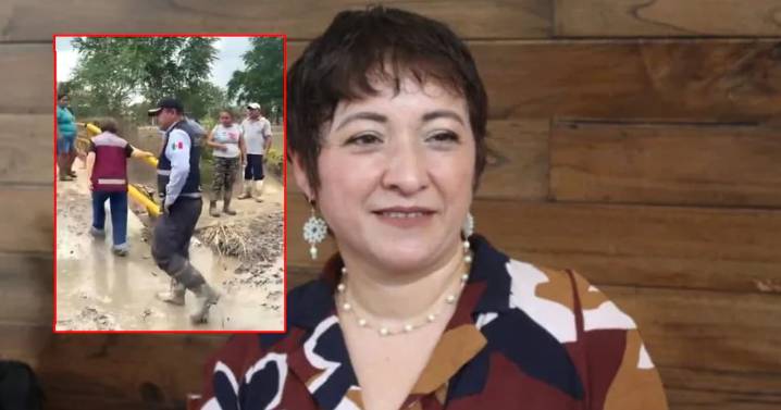 Enlodan a alcaldesa en Veracruz acusando abandono ante desastre por lluvias