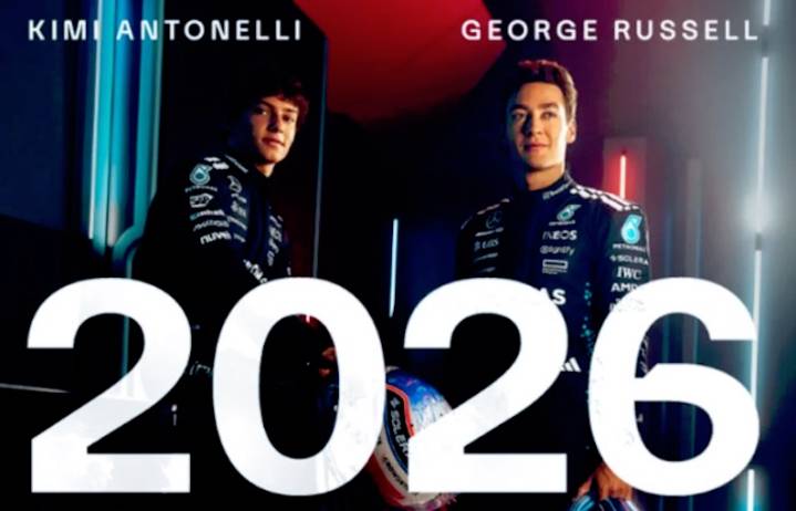 Russell y Antonelli confirmados en Mercedes para la temporada 2026 de la F1
