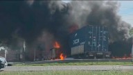 Dos camiones chocaron y se incendiaron en la Ruta 9: hay cinco muertos