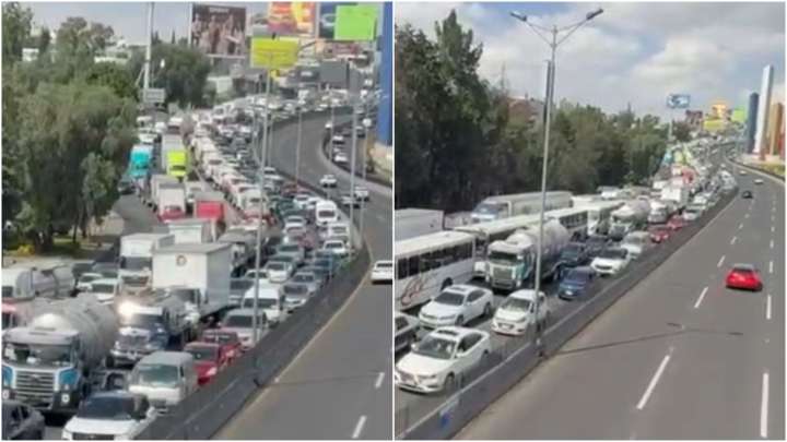 Bloqueo Piperos, Choferes de Grúas y Transportistas: Colapsan Periférico Norte, Parque Naucalli
