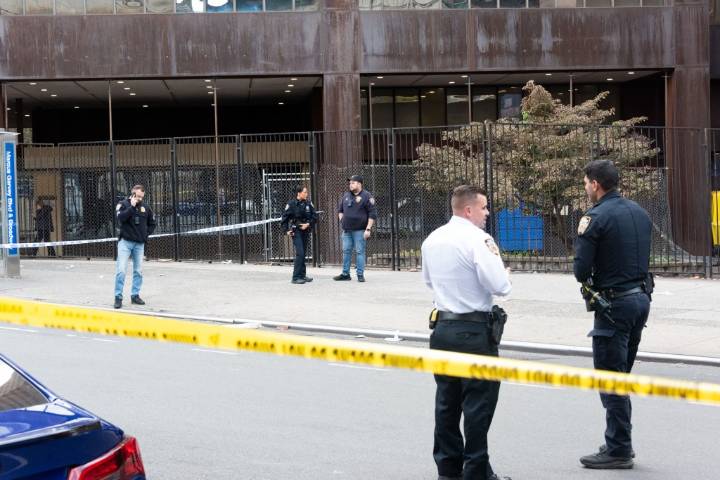 Two teens, one adult wounded in a brazen shooting outside Brooklyn hospital