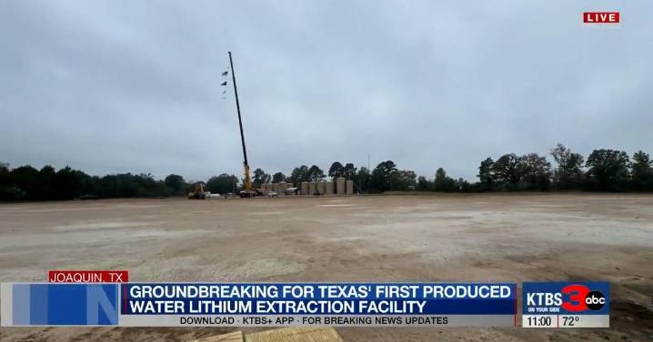 Lithium extraction facility breaks ground in Joaquin, bringing jobs, innovation