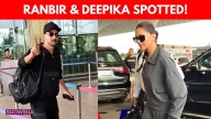 Ranbir Kapoor & Deepika Padukone Spotted At Mumbai Airport