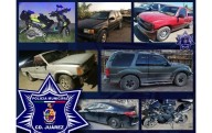 Recuperan municipales una Cheyenne, un Accord y otros cuatro vehículos robados