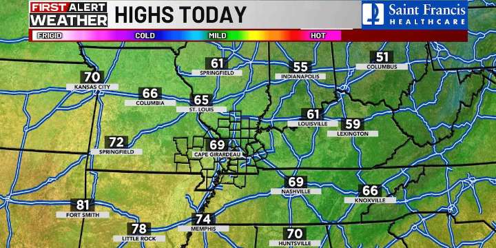 First Alert: Windy, sunny today; mornings getting chillier