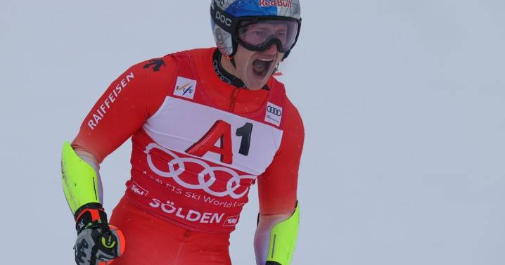 Olympic GS champion Odermatt wins close duel with Schwarz to start World Cup season with victory