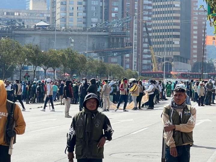 Caos de Movilidad en Bogotá por Manifestación Indígena