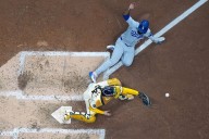 Brewers turn potential grand slam by Dodgers slugger Max Muncy into wild double play in NLCS