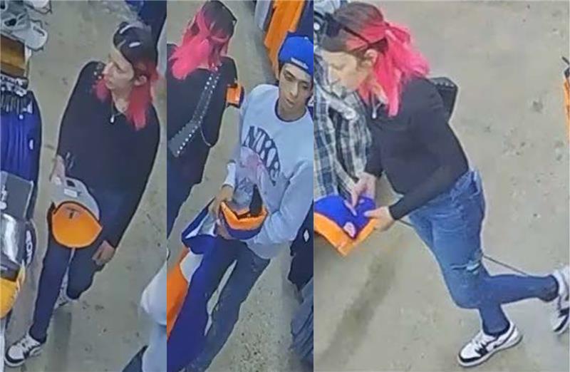 Deputies searching for knife-wielding suspect, accomplice in Rally House theft