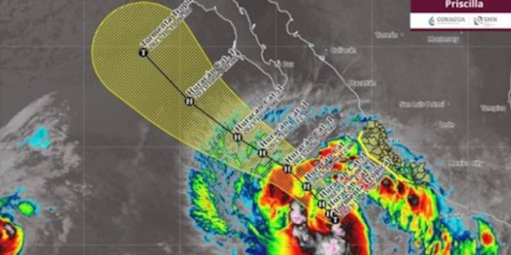 Tormenta tropical Priscilla afectará estos estados con lluvias intensas y oleaje elevado: trayectoria