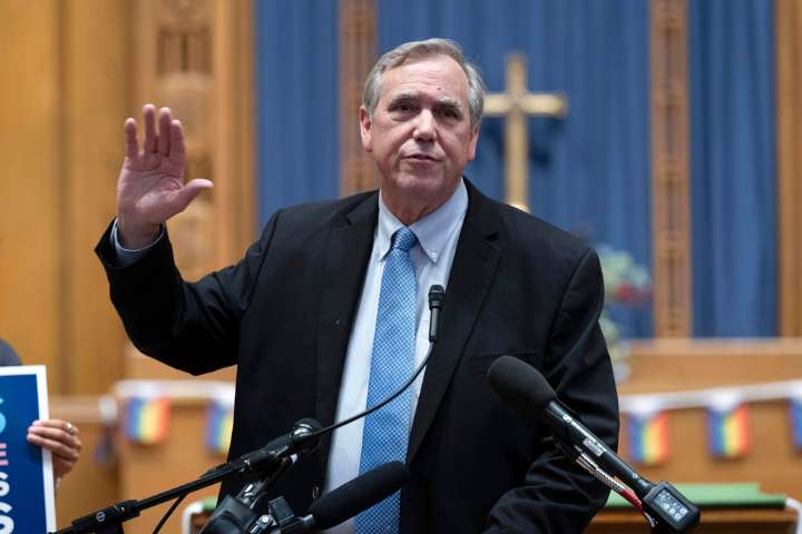 Merkley rails against Trump's politics in filibuster speech