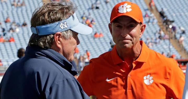 Swinney, Clemson find positives after a bye. Belichick, UNC find more of the same