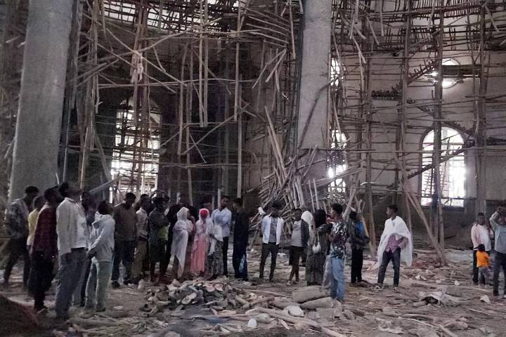 Derrumbe en iglesia en construcción en Etiopía causa muerte de por lo menos 25 personas