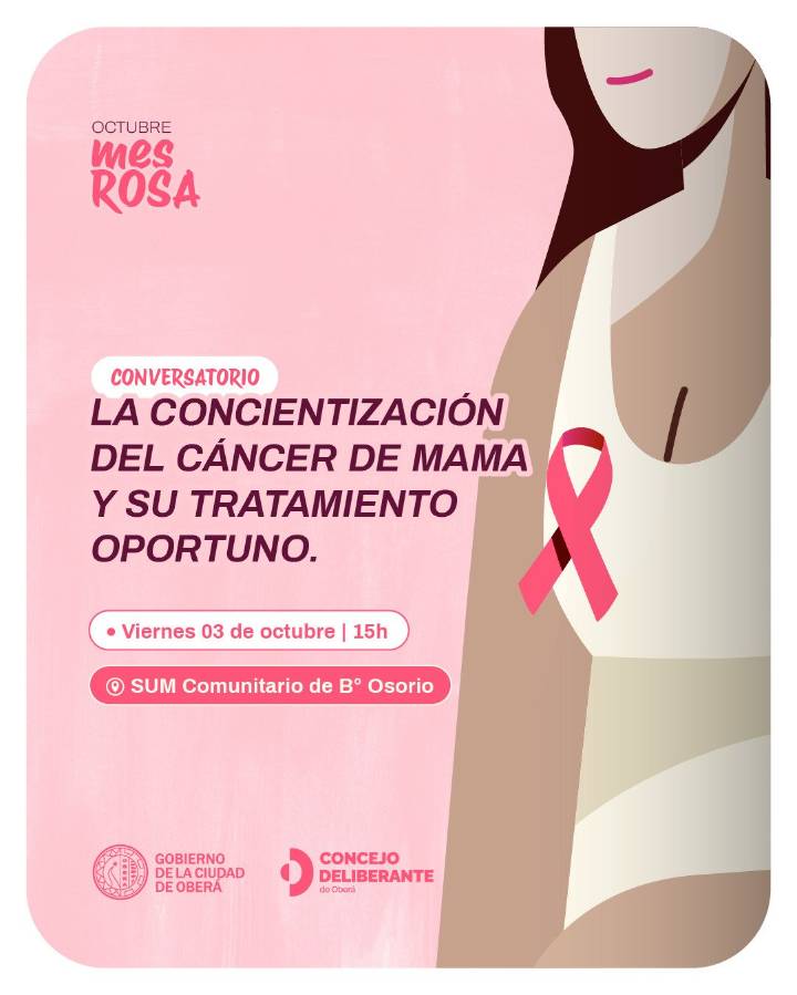 Conversatorio por el Mes Rosa en Oberá