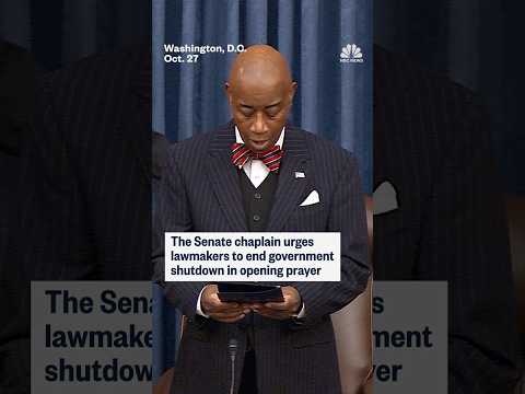 The Senate chaplain urges lawmakers to end government shutdown in opening prayer