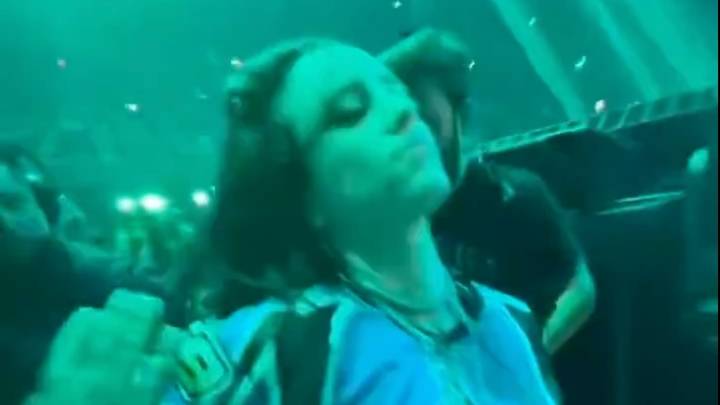 Billie Eilish Violently Grabbed By Fan at Barricade During Concert
