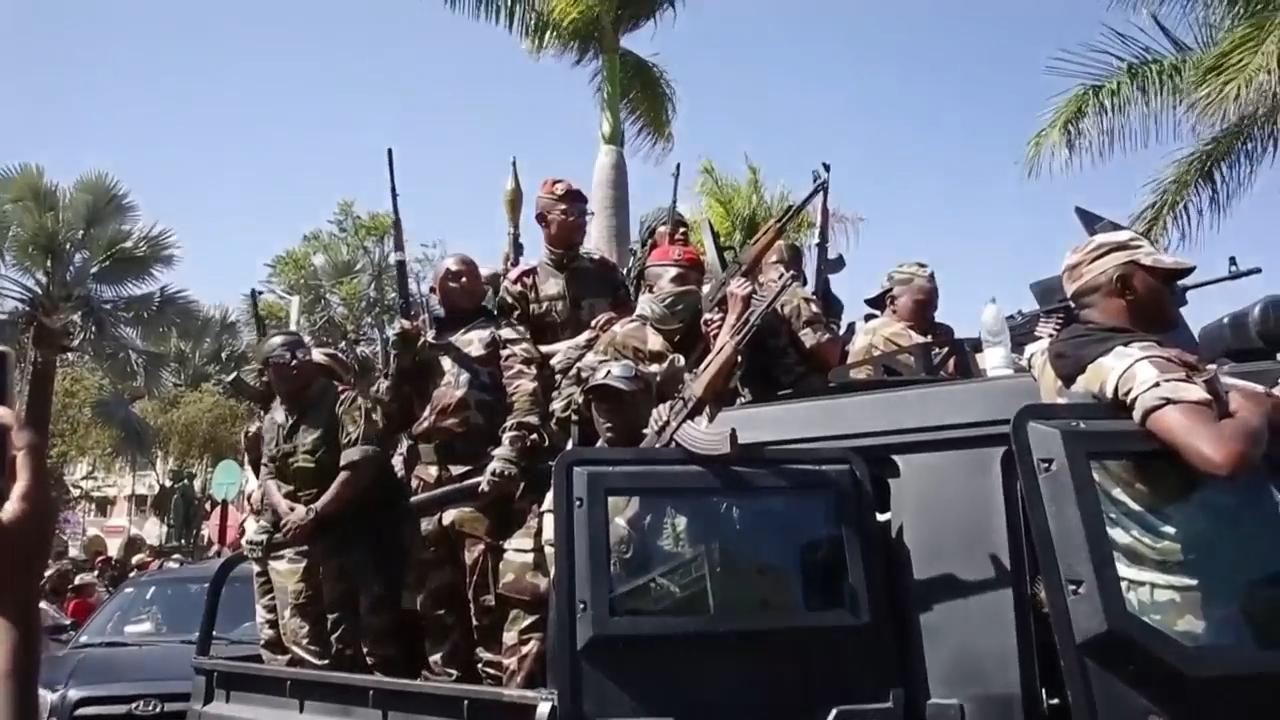 Madagascan military cheered in streets as president says attempted coup under way