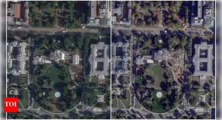 Satellite images reveal White House East Wing reduced to rubble for Trump’s $300M ballroom