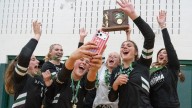 Photos, Aurora and Padua Franciscan volleyball district championship
