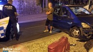 Investigado un conductor ebrio tras estrellarse en el Paseo Marítimo de Palma