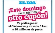 Este domingo | En diario EL DIA encontrá el nuevo cupón del Cartonazo para ganar $20.000.000 o un auto 0KM