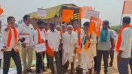 Farmers protest over loss of crop due to heavy rains in Telangana